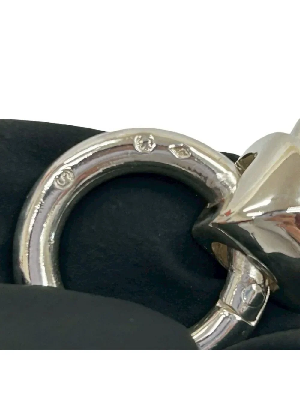 Hermes Lancelot 925 Sterling Silver Chain Necklace Choker
